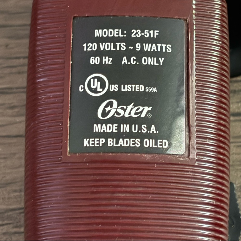 Oster Fast Feed Model 23-51F Professional Hair Clippers / Clippers Only Tested - Picture 4 of 9